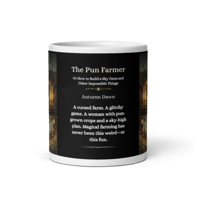 Pun Farmer white glossy mug