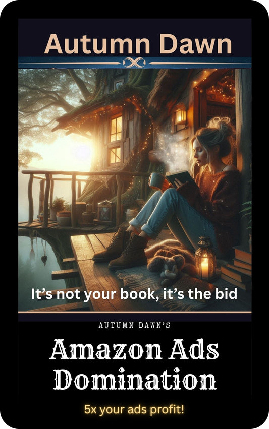 Digital product cover for Amazon Ads Domination by Autumn Dawn. tagline: 5x Your Profit.
