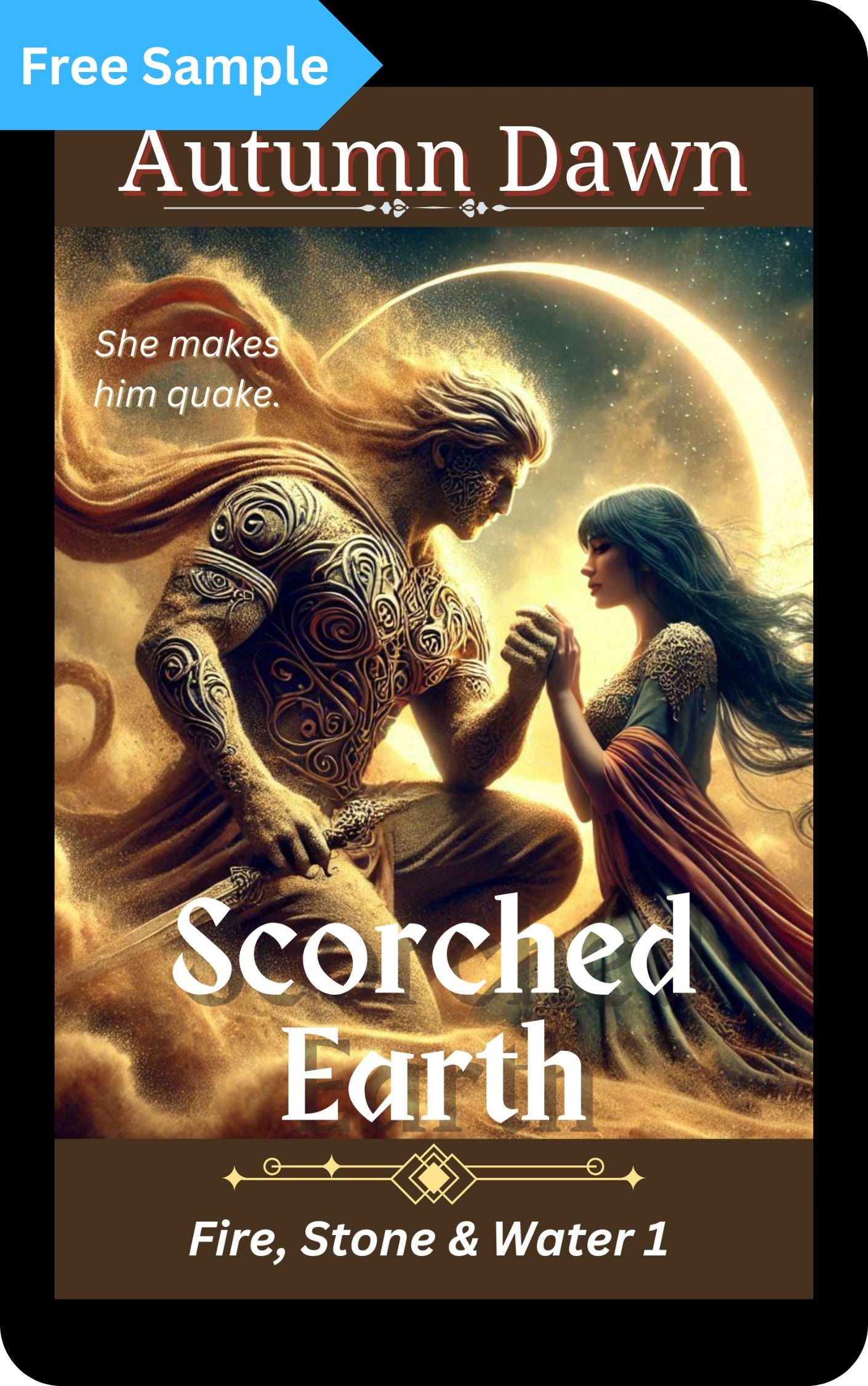 Sample of Scorched Earth, Fire, Stone & Water Series, Book